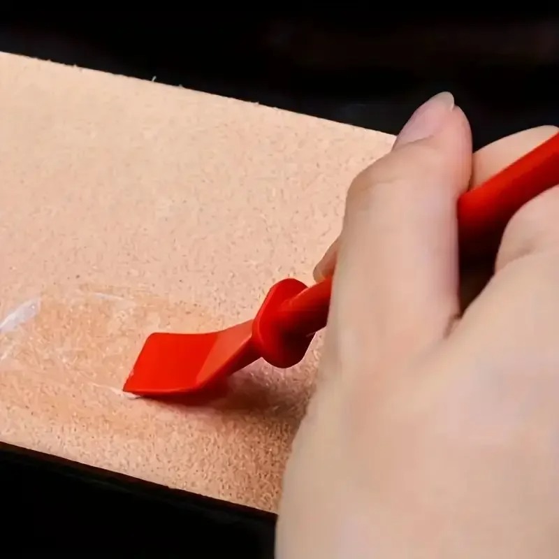 Leatherwork Accessories - 接着剤スプレッダー、ポリプロピレン接着剤塗布スティックアプリケーター、手作りDIYアートレザークラフトツール用ペイントスクレーパー