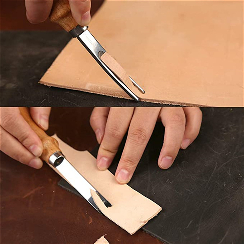Leatherwork Accessories - 実用的な革の手工芸品のエッジのベベラー、スキー、ベベル、カッティング、DIY、手作り、手彫り、クラフトツール