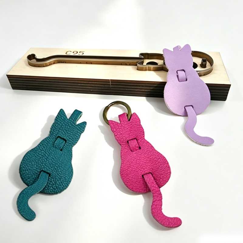 C95 猫の形の革切断型 DIY 手作りキーホルダークラフト - Leatherwork Accessories のレビューと価格