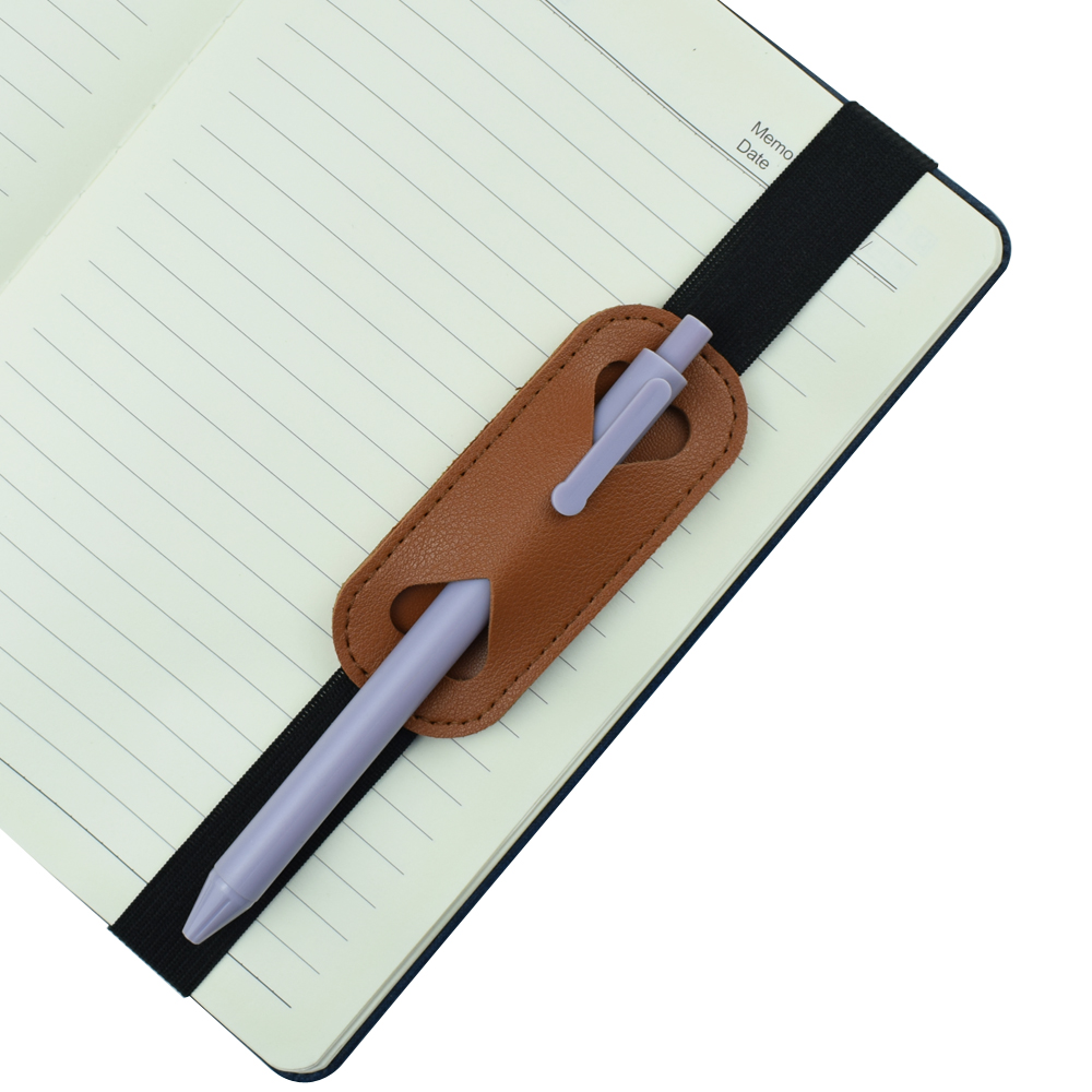 伸縮性のあるPUレザーペンホルダーバンド、ノートブックカバー - Leatherwork Books のレビューと価格