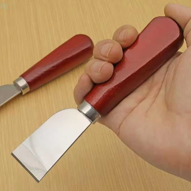 木製ハンドル付き革漉きナイフ、DIYレザークラフト用革漉きツ - Leatherwork Knives のレビューと価格