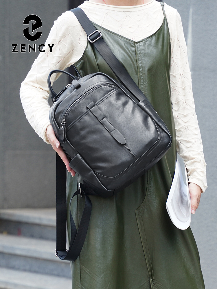 Zency レディース 本革 バックパック 大容量 通勤 旅 - Leather Work Womens Backpack のレビューと価格