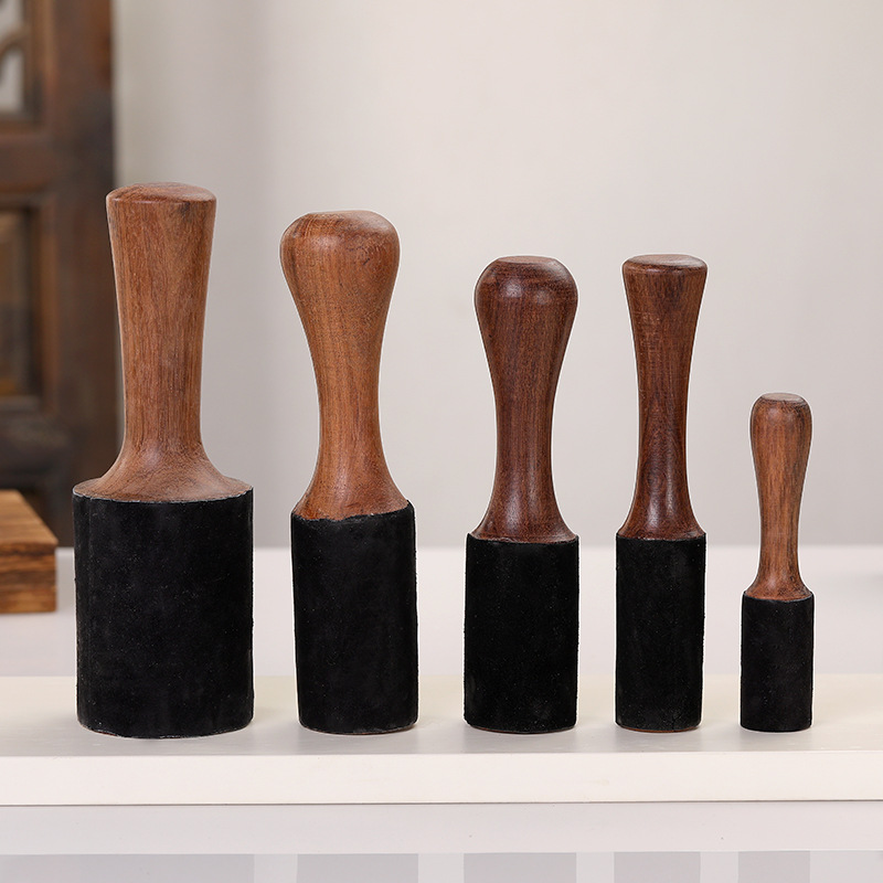 ネパールチベットシンギングボウルアクセサリー手作りピーチウッ - Leatherwork Mallet のレビューと価格