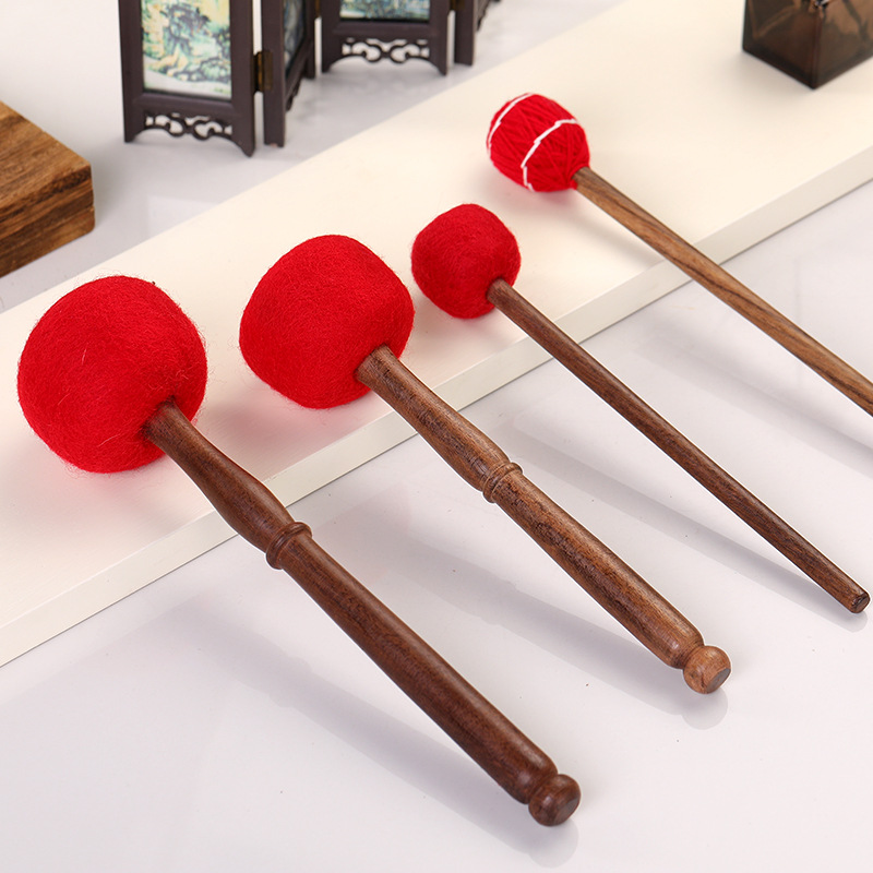 ネパールチベットシンギングボウルアクセサリー手作りピーチウッ - Leatherwork Mallet のレビューと価格