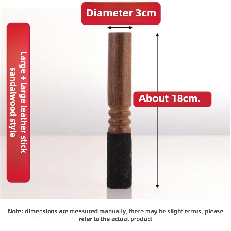 ネパールチベットシンギングボウルアクセサリー手作りピーチウッ - Leatherwork Mallet のレビューと価格