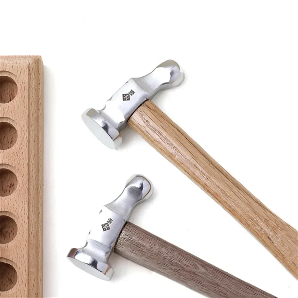 ステンレス鋼丸頭ハンマーミニ木製プロフェッショナルハンドツー - Leatherwork Mallet のレビューと価格