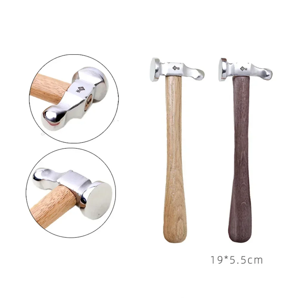 ステンレス鋼丸頭ハンマーミニ木製プロフェッショナルハンドツー - Leatherwork Mallet のレビューと価格