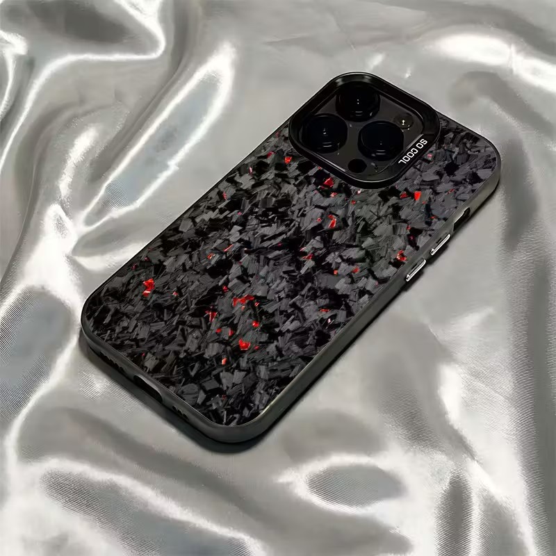 芸術的なカーボンファイバーパターンのiPhoneケース iP - Leather X のレビューと価格