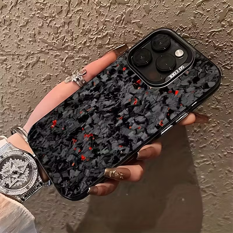 芸術的なカーボンファイバーパターンのiPhoneケース iP - Leather X のレビューと価格