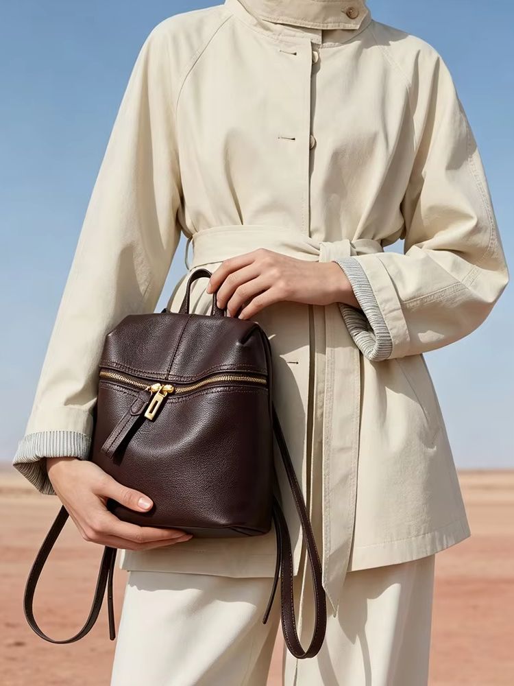 Zency ヴィンテージクラシックバッグ レディース 本革バ - Leather Work Womens Backpack のレビューと価格
