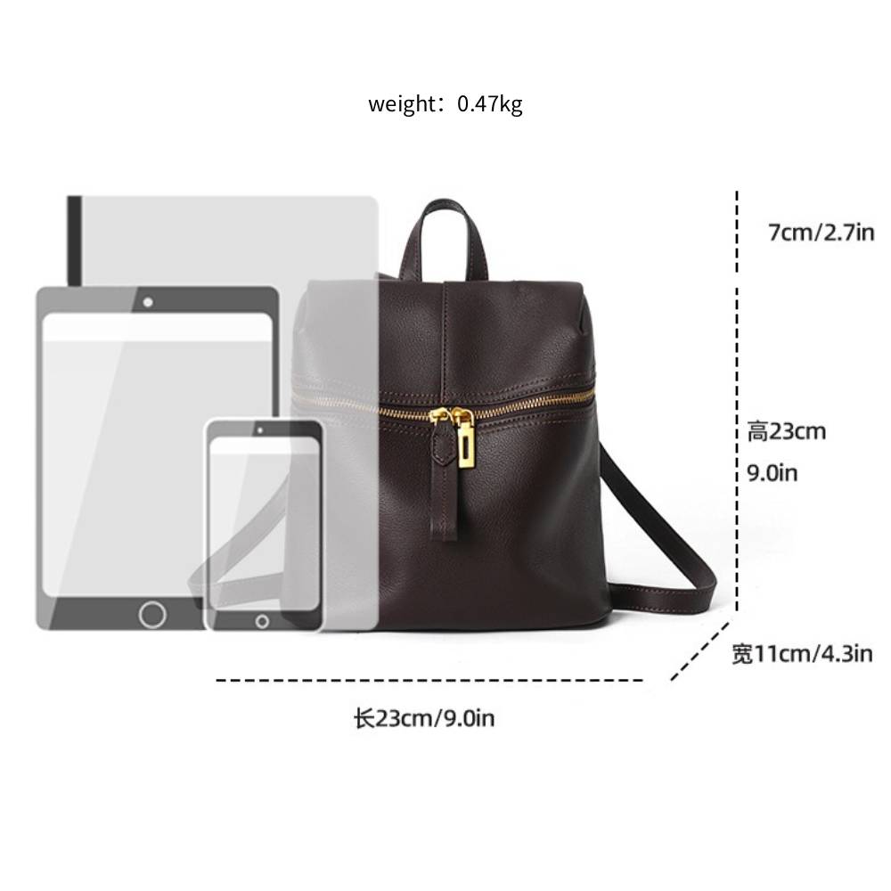 Zency ヴィンテージクラシックバッグ レディース 本革バ - Leather Work Womens Backpack のレビューと価格