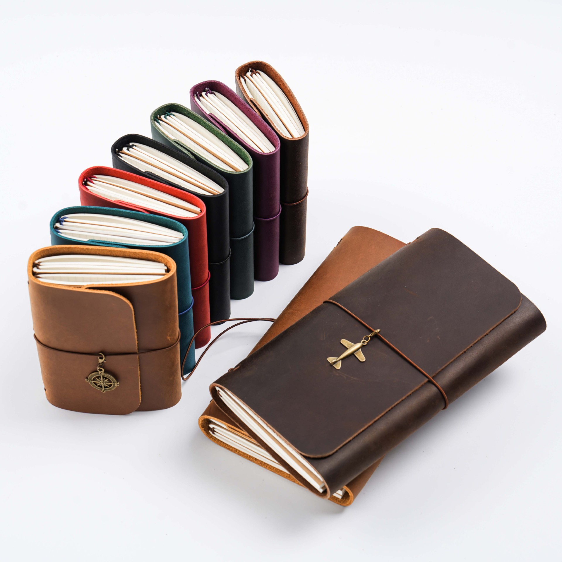 新着トリプルフォールド TN トラベラーズノート本牛革ヴィン - Leatherwork Books のレビューと価格