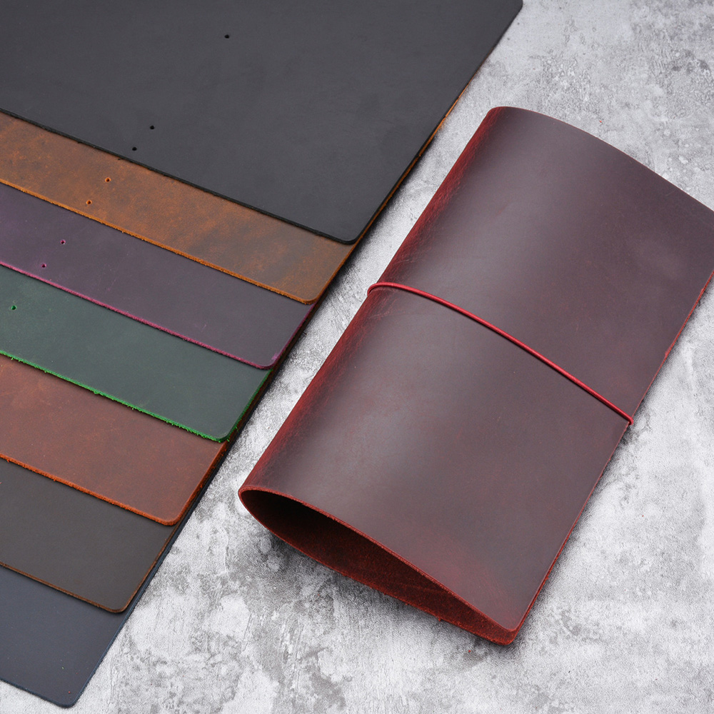 DIYノートカバー クレイジーホースレザー A5/A6/スタ - Leatherwork Books のレビューと価格