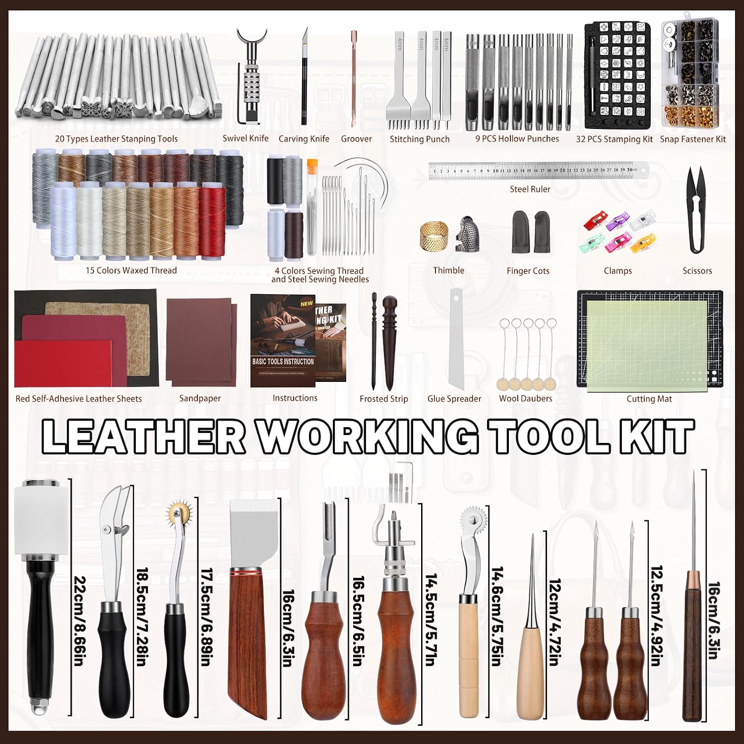 革細工キット、革細工道具とクラフトキット、カスタム収納バッグ - Leather Work Is のレビューと価格