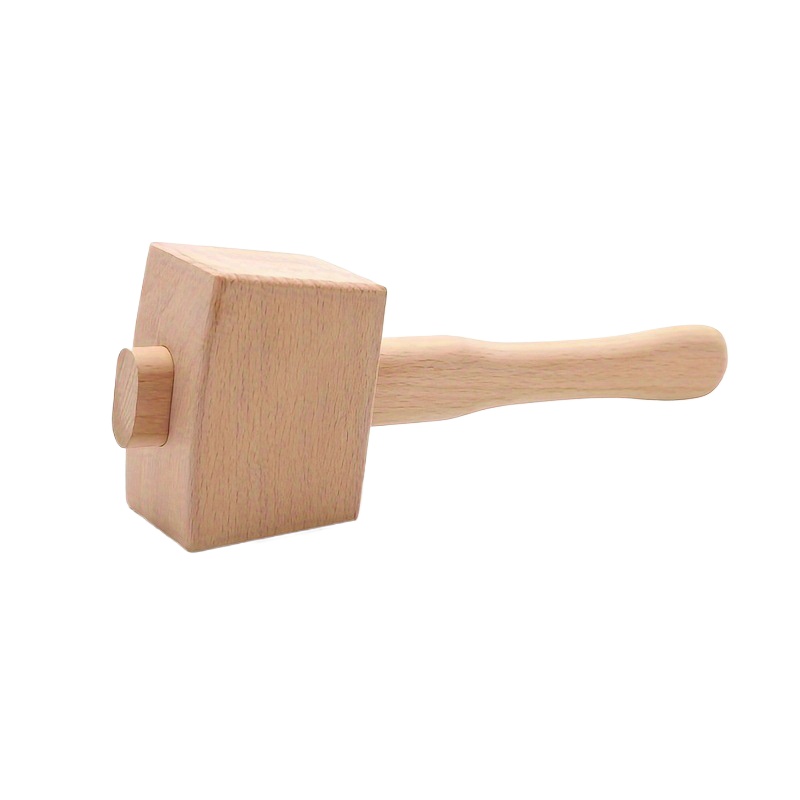 1Pc DIY レザービーチ無垢材木工マレット大工ツールハン - Leatherwork Mallet のレビューと価格