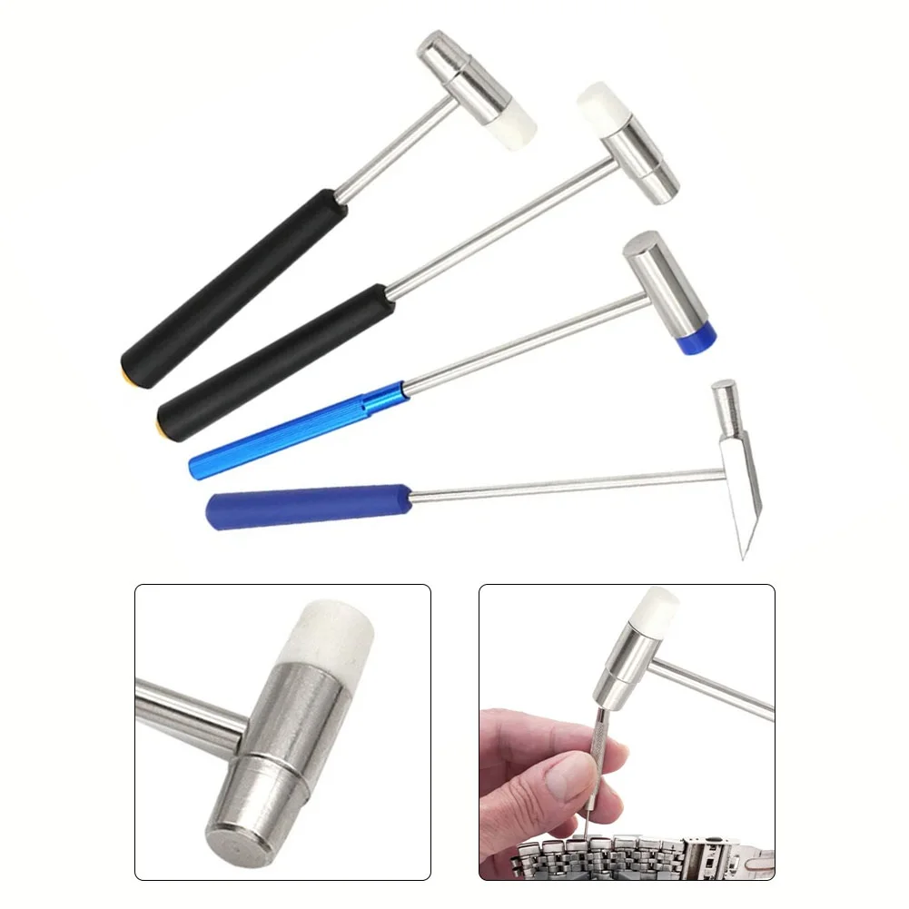 1pc ミニハンマー修復ツール金属ゴムハンマーダブルヘッドポ - Leatherwork Mallet のレビューと価格