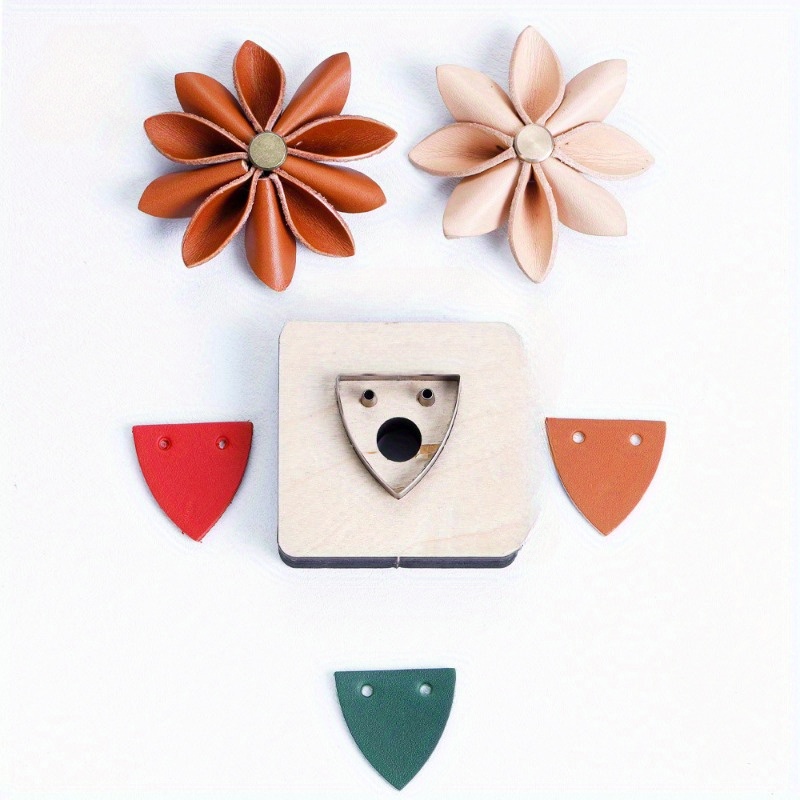 革裁断型抜き 花びら型 木製型抜き DIY革工芸ツール 3D - Leatherwork Accessories のレビューと価格