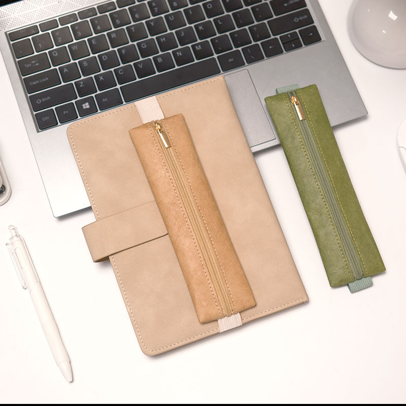 1 個調節可能な弾性バンドペンホルダー、デュポン紙素材レザー - Leatherwork Books のレビューと価格